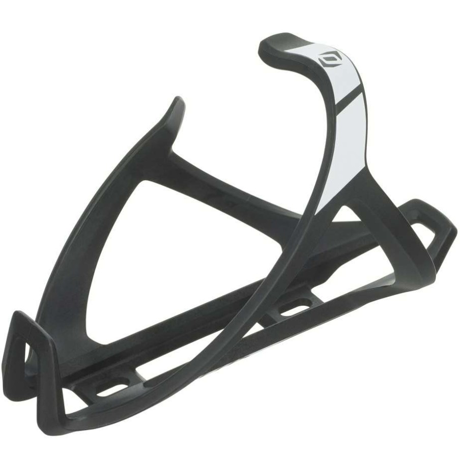 * New Models Syncros Tailor Cage 2.0 Left Bottle Cage Black/White | Syncros Bike Accessories