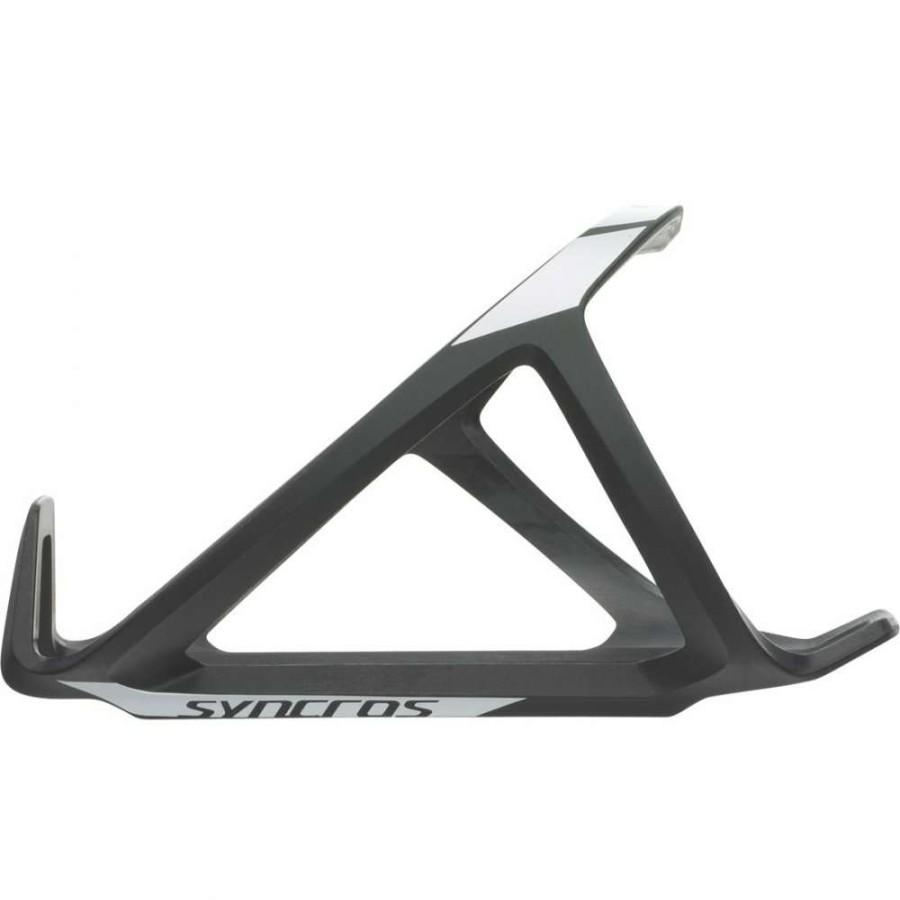 * New Models Syncros Tailor Cage 2.0 Left Bottle Cage Black/White | Syncros Bike Accessories