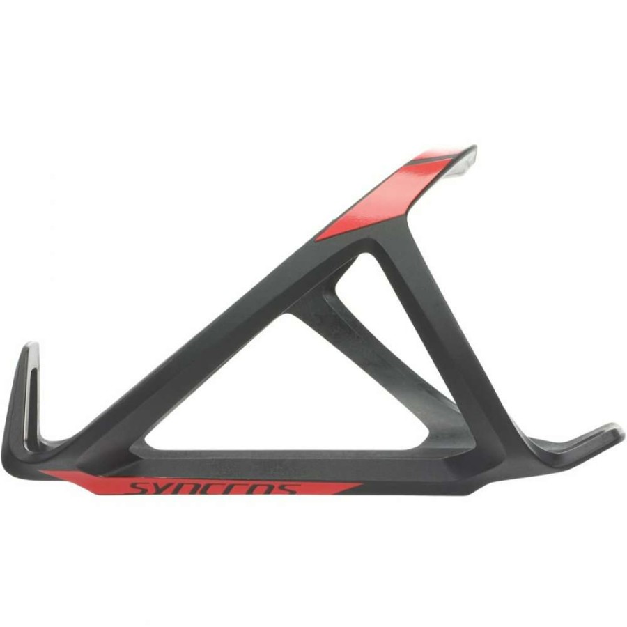 * Shop Syncros Tailor Cage 2.0 Left Bottle Cage Black/Rally Red | Syncros Bike Accessories